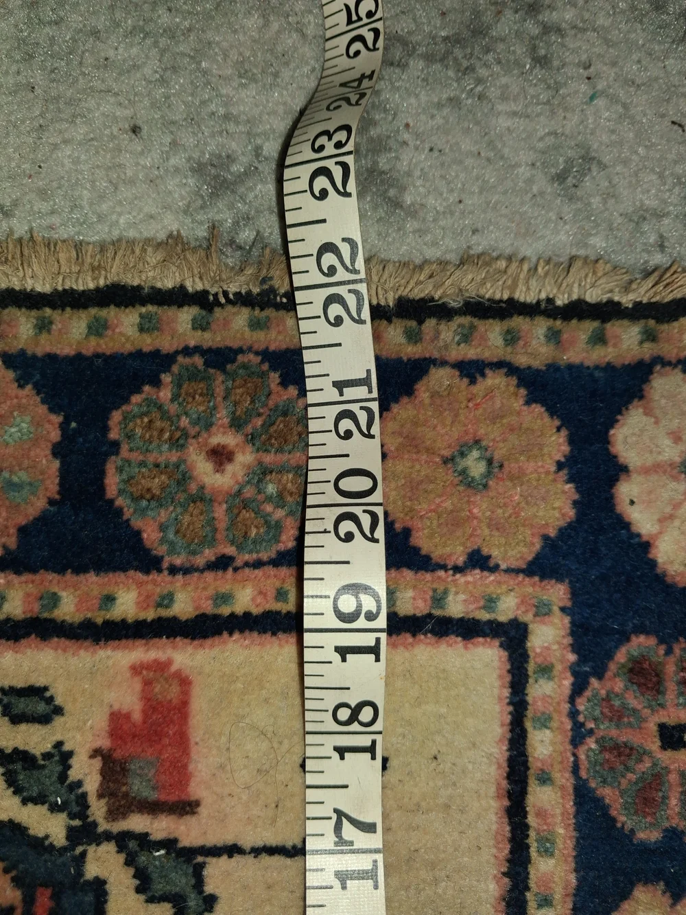 authentic, 80-year-old Turkish Yastik rug in this 22